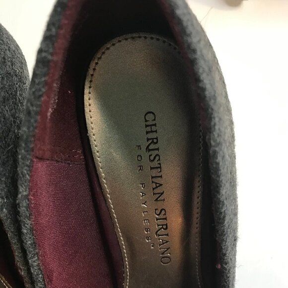 CHRISTAIN SIRIANO WOMENS FELT PUMPS SIZE 6.5 - Picture 6 of 9